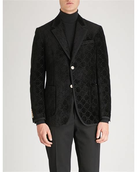 gucci velvet gg suit mens|gucci jackets for men.